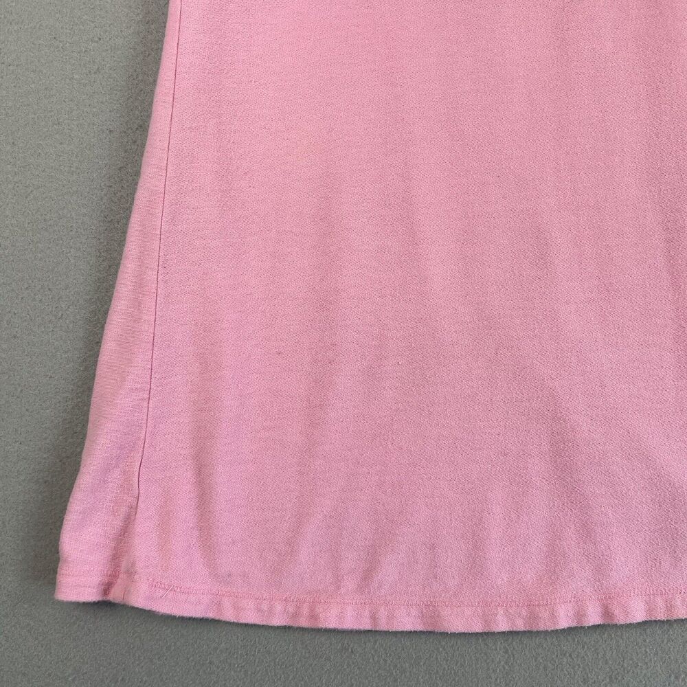 Subtle Tones Pink Cotton‎ Terry V Neck Sleeveless Kangaroo Pocket Midi Dress M - Picture 5 of 16